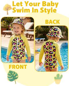 <span class=keywords><strong>Maillot</strong></span> de <span class=keywords><strong>bain</strong></span> une pièce pour fille, bébé, tout-petit, nourrisson, avec fermeture éclair, protection solaire UPF 50+, manches longues, pour 3M-4T, OEM ODM - Product Image 4