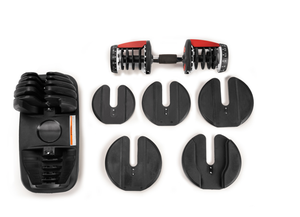 Équipement de musculation personnalisable en gros d'usine, haltères réglables de 24 à 32 kg, poids libres, ensemble d'haltères en acier pur revêtu, combinaison - Product Image 3