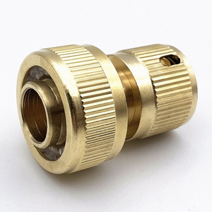 Raccord rapide en laiton de 3/4 pouces pour tuyau d'arrosage, outils d'arrosage, installation facile - Product Image 1