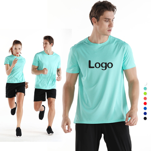 Lidong Stock Promotion Polyester Blank Sport t Shirt Unisex Custom Design logo Plain Multi Color Tshirt Cheap