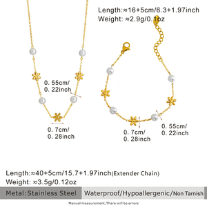 Hermoso Collar de Perlas <span class=keywords><strong>Daisy</strong></span> para Mujer, Acero Inoxidable, <span class=keywords><strong>Miss</strong></span> <span class=keywords><strong>Daisy</strong></span> Flower Knows, Flores Silvestres para Regalo de Boda - Product Image 4