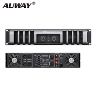 Amplificateur de puissance stéréo professionnel AW LA1000 2U en métal, 1000 Watts, 4 Ohms, système audio de scène, équipement sonore