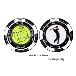Niveau à bulle en métal pour green de golf avec logo personnalisé, aide au putting, outil d'entraînement de golf, cadeau de tournoi, vente en gros OEM, fabricant - Product Image 4