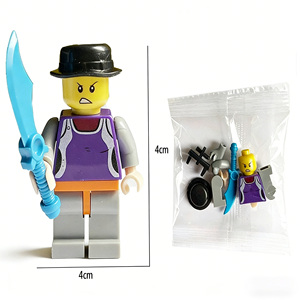 Blocs de construction en plastique en gros, petites pièces, assemblage de figurines, soldats pour jouets promotionnels - Product Image 5