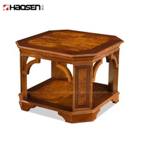 Ensemble de canapés HAOSEN S073 F0806, table basse rectangulaire classique en bois pour le bureau et la maison