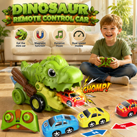 Jouets de voiture télécommandés RC, jeu Serpent Gourmand, jouets éducatifs, voiture dinosaure électrique télécommandée 2.4G pour bataille interactive