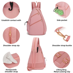 Sac à dos de pickleball de sport à l'épaule pour femmes de qualité supérieure sac de <span class=keywords><strong>raquette</strong></span> personnalisé avec support de pagaie pour une utilisation en salle de sport - Product Image 5