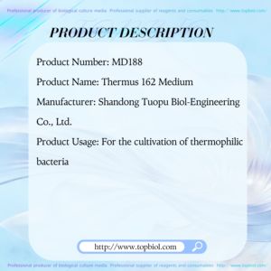 เทอร์มัส 162 มีเดียม ใช้สำหรับการเพาะเลี้ยงแบคทีเรียที่ชอบอุณหภูมิสูง - Product Image 2