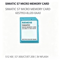 6ES7953-8LJ20-0AA0, 6ES7 953-8LJ20-0AA0, Tarjeta de Memoria Micro de 512KB y 3V para PLC Siemens, Tarjeta Flash para S7-300 C7 ET200