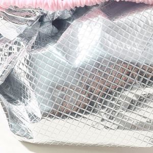 Gorro de Ducha de Doble Capa Impermeable de Papel de Aluminio para Mascarilla Capilar Autocalentable No Eléctrica, Tratamiento de Aceite para el Cabello, Modelo Nuevo - Product Image 4