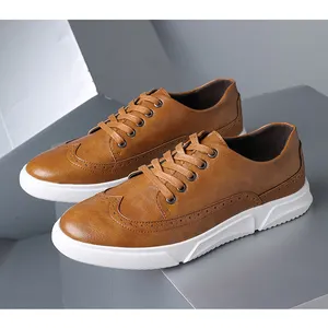 AMPLE Fashion Light Weight PU Leather walking style shoes Casual shoes sneakers For men