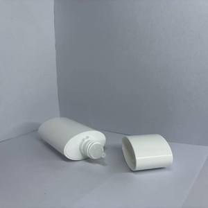 Rỗng 50ml PE vuông Foundation bóp mỹ phẩm tottle chai với nắp vặn cho kem chống nắng bóp chai với vít cap - Product Image 2