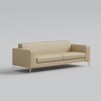 Canapé Commercial Moderne Baron en Cuir PU, Modulaire 1/2/3 Places, Idéal pour Bureaux, Réceptions, Écoles et Hôpitaux - Offre Spéciale