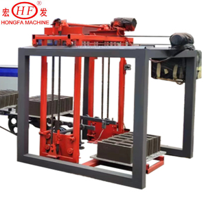 QT4コンクリート中空ブロック製造機 小型手動式 380V/220V 建築レンガ製造機 PLC制御生産ライン - Product Image 3