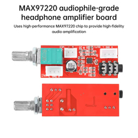 DC 2.5-5.5V MAX97220 Audiophile Headphone Amplifier papan Preamplifier cocok untuk Hi-Fi Audio sistem Amplifier Audio