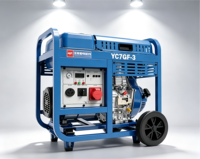 7kW Yuchai Schallgedämpfter Dieselgenerator Einphasig Dreiphasig 230V 400V Tragbar 1800 U/min Elektrostart Offener Rahmen 8kW Max Leistung