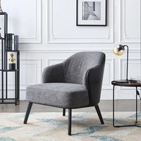 Chaise de loisirs multifonctionnelle en tissu et acier inoxydable de style nordique pour salon, salle à manger, maison, bureau