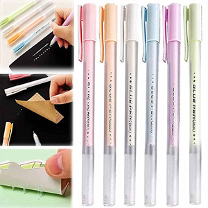 Stylo marqueur adhésif liquide de couleur scolaire à presser, idéal pour le bricolage, les cartes, le papier, le scrapbooking et les feuilles de feuille d'or – Vente chaude - Product Image 2