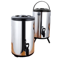 Dispenser Jus Dingin Self-Service 8L Mesin Minuman Komersial Menara Minuman Dingin Stainless Steel untuk Bar dan Pesta
