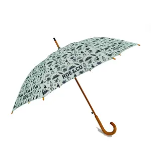210t 고밀도 방수 코팅 우산 24 늑골 직선 우산 빠르게 건조 골프 우산