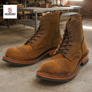 บูททำงานวินเทจสไตล์แฟชั่นรองเท้าบูทหนังอังกฤษ - Product Image 2