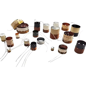 Оптовая продажа, индивидуальная 1,5 "2" 4 "5" 12 "15" 18 "чистая медная круглая Катушка с плоской проволокой, звуковая катушка для динамика с Ksv из стекловолокна - Product Image 4