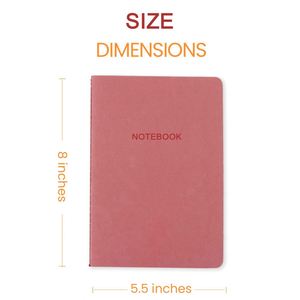 A5 Custom Sewn Binding Matte PU Leather Printed Organizer/<b>Planner</b> <b>Journal</b> Simple Cover Notebook for Students - Product Image 3