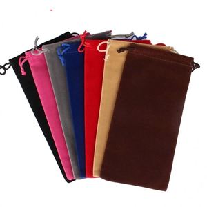 Bolsas de Terciopelo con Cordón, Bolsas de Regalo de Navidad, Bolsa para Perfume y Celular, Personaliza con Logotipo - Product Image 1