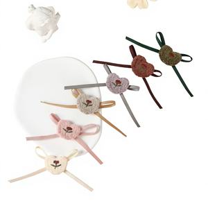 Lazo de Felpa con Forma de Flor de Amor de <span class=keywords><strong>2</strong></span>*6cm, en Existencia, <span class=keywords><strong>para</strong></span> Accesorios <span class=keywords><strong>para</strong></span> el Cabello, Decoración de Ropa Infantil, Venta al por Mayor de Fábrica - Product Image 2