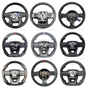 Volante de Cuero y Madera Compatible con Hilux, Fortuner, Camry, Land Cruiser, GR Corolla, Hiace 86, Mark <span class=keywords><strong>X</strong></span>, Prado 120, <span class=keywords><strong>Yaris</strong></span> - Product Image 5