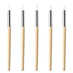 Pincel <span class=keywords><strong>de</strong></span> silicona <span class=keywords><strong>para</strong></span> decoración <span class=keywords><strong>de</strong></span> uñas con mango <span class=keywords><strong>de</strong></span> <span class=keywords><strong>madera</strong></span>, estilo japonés, herramienta multifuncional <span class=keywords><strong>para</strong></span> tallar y pintar, venta al por mayor - Product Image 5