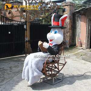 My Dino-decoración de jardín XJ128, animales animatrónicos realistas, <span class=keywords><strong>conejo</strong></span> de dibujos animados - Product Image 1