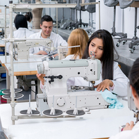 Machine à coudre zigzag industrielle MYSEW 20U53 pour une largeur de point d'arc de 9 mm, idéale pour la production en usine de confection.