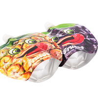 Sacs en plastique liquide personnalisés, réutilisables, écologiques, de qualité alimentaire, à motif de fruits, forme spéciale, étanches à l'humidité, en Mylar, avec petite beclette