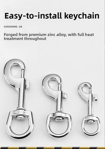 Accessoires de maroquinerie en métal électroplaqué en stock du fabricant : Boucles pour chiens en alliage de zinc, crochets, boucles pour animaux de compagnie, crochets de pêche - Product Image 5