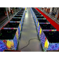 Écran LED Cube de location intérieur populaire P2.6, 45 degrés, panneau LED 500x500mm, épissure transparente, écran publicitaire LED Cube
