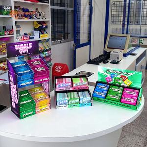 Espositore per Gomme da Masticare in Acrilico a 2 Livelli OEM, Portatile da Banco, Trasparente, per Negozi al Dettaglio - Product Image 3