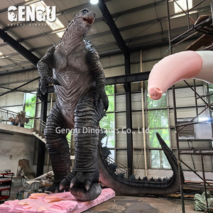Thực Tế Phim Quái Vật Tùy Chỉnh Khổng Lồ <span class=keywords><strong>Godzilla</strong></span> Bức Tượng Cho Halloween Trang Trí - Product Image 4