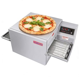 Four à pizza à chaîne transportatrice Bakers Rock de 16 pouces et 20 pouces, pour comptoir, gain de place, haute productivité, pour restaurant - Product Image 1