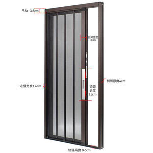 Mosquitera Antirrobo para Puerta y Ventana, Placa <span class=keywords><strong>de</strong></span> Aluminio Perforada, Mosquitera Enrollable - Product Image 3