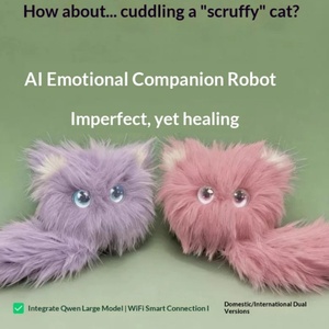 Nouveau Robot Chat AI 2026 en Peluche, Interactif Vocal, Compagnon d'Éveil et d'Apprentissage, Modèle Grand Format Apaisant, Poupée Animale de Compagnie - Product Image 4