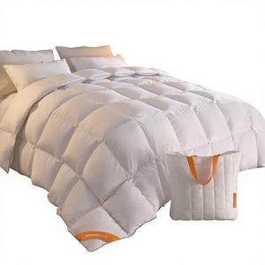 <span class=keywords><strong>SONGMICS</strong></span> HOME Couette King Size Remplissage en Plumes Toutes Saisons Motif Géométrique Style Moderne 106x90 Pouces Nuage - Product Image 1