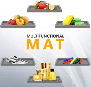 Cucina Del Sapone Del Silicone Vassoio Sotto Il Lavello Organizzatore per Cucchiaio di Riposo - Product Image 3