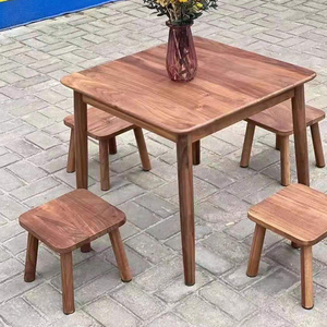 Wholesale Nordic Modern Dining Room Personality Walnut Dining Table Walnut Slab Table