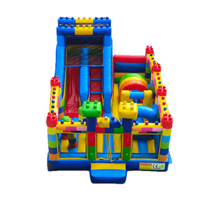 DFRL - Castillo Inflable con Tobogán y Bloques de Construcción, de PVC de 0.55mm, Capacidad >500KG, Garantía de 3 Años, Incluye Soplador - Product Image 6