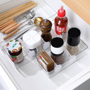 Fridge Organizer Extendable Divider Rectangle 6 Grids Freezable <b>Kitchen</b> <b>Storage</b> - Product Image 4