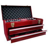 Ensemble d'outils mécaniques GATmatic GTS92B 92 pièces en acier CR-V, boîte à outils portable professionnelle à 3 tiroirs, kit d'outils à main industriels pour atelier