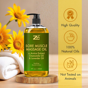 Huile de massage à l'arnica en gros pour athlètes professionnels, huile essentielle naturelle d'arnica pour soulager les douleurs articulaires - Product Image 4