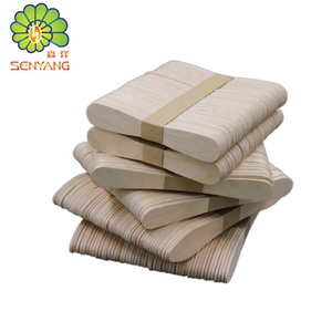 Cuillère en <span class=keywords><strong>bois</strong></span> de bâton de crème glacée bon marché de 75mm Cuillère à crème glacée jetable personnalisée en Chine - Product Image 3