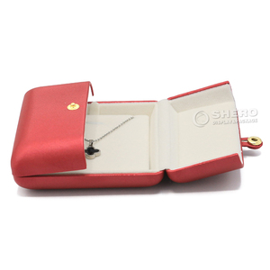 Multi-color Custom Pu Jewelry <b>Box</b> Double-opening Design For High-end Retail Jewelry Shop Packaging - Product Image 4